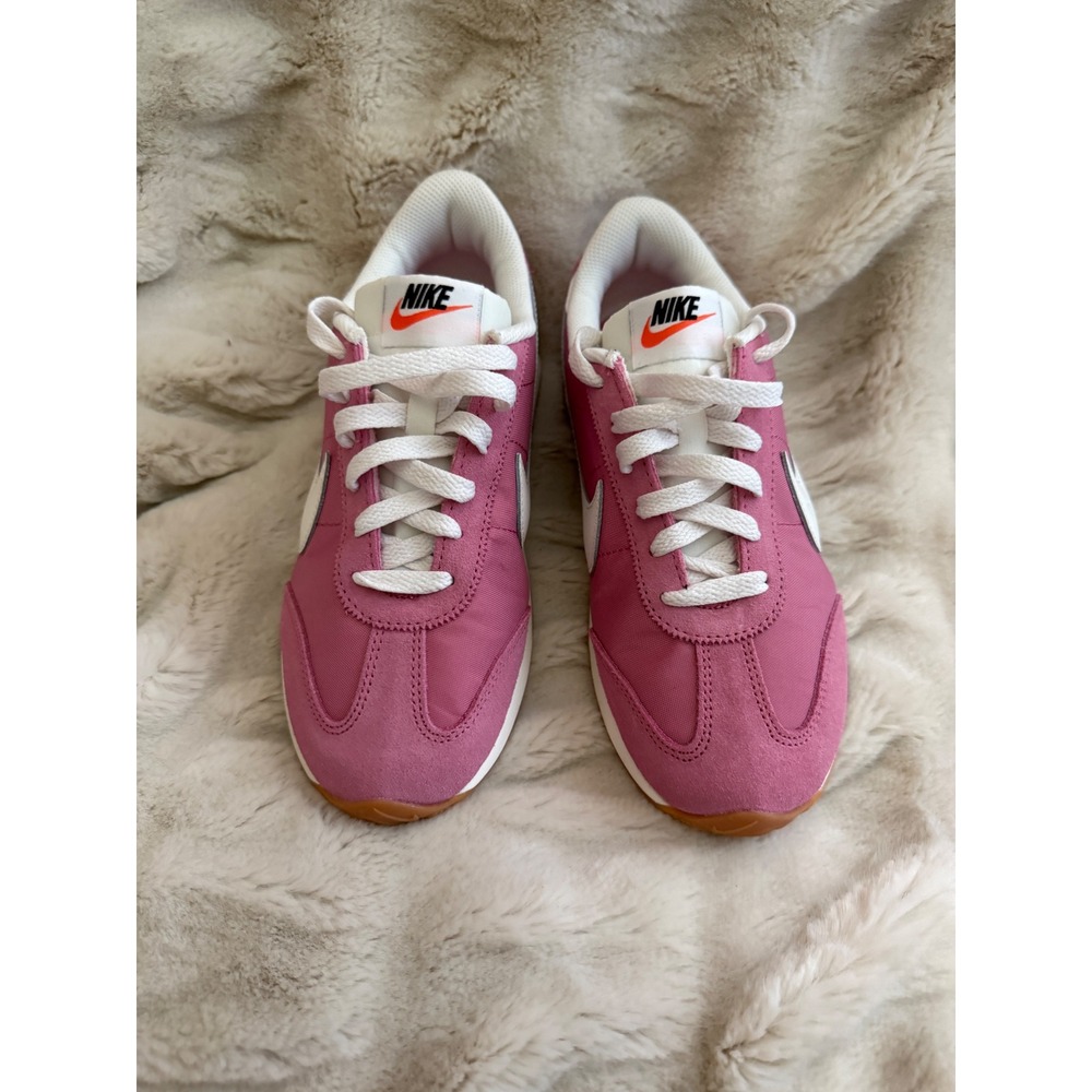 Nike Waffle Debut Pink White Suede Nylon Sneakers HM4771-606 Womens 7
